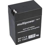 Batteria Al Piombo Multipower MP13-6 Pb 6V / 13Ah