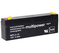 Batteria al piombo Multipower MP2.3-12 (2.2-12), 12 Volt, 2,3 Ah