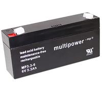 Batteria al piombo Multipower MP3.3-6, 6 Volt, 3,3 Ah