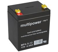 Batteria Al Piombo Multipower MP4,5-12 Pb 12V 4,5Ah Faston 4,8