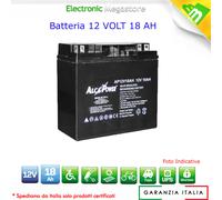 BATTERIA AL PIOMBO RICARICABILE 12V 18Ah COME SKB 38641705 SK12-18