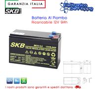 Batteria Al Piombo Ricaricabile 12V 9Ah