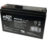 Batteria al piombo ricaricabile 6V 12Ah terminale faston 4.8mm MKC6120 MELCHIONI