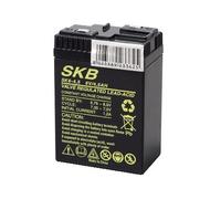 BATTERIA AL PIOMBO RICARICABILE 6V4,5A TERMINALI A CONTATTO SKB