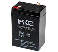 Batteria Piombo Ermetica 6V 3.2Ah Ricaricabile Terminali Faston 4.8 mm