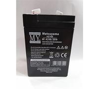 BATTERIA AL PIOMBO RICARICABILE MATSUYAMA 6V 4,5Ah 20Hr HZ105 ACCUMULATORE