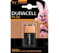 Batteria alcalina Duracell Plus MN1604 da 9 V, alta capacità e lunga durata