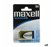 E_0002_S8434332 Maxell Batteria Alcalina Maxell 9 V 6LR61 (12 Unità) Clima E Bri