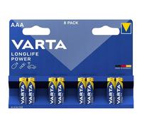Batteria alcalina Varta Longlife Power LR03 AAA - 8 pezzi