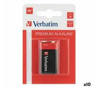 Batteria Alcalina Verbatim 9 V 6LR61 [10 Unità]