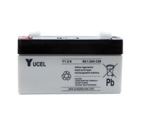 Batteria allarme 6v 1.2ah Y1.2-6 YUCEL 97X24X57.5 mm