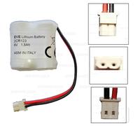 Batteria allarme per SICURIT BENTEL infrarosso con camera Pila 2CR123 6V 1500mAh