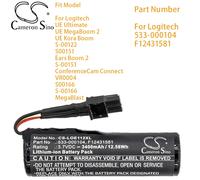Batteria altoparlante Cameron Sino per Logitech ConferenceCam Connect S00166 S-00166 MegaBlast Codice articolo 533-000104 F12431581