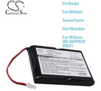 Batteria amplificatore Cameron Sino per William Sound Spring Codice per William WS-BATPACK B0221 1800mAh
