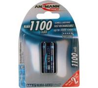 Batteria ANSMANN 1x2 NiMH 1100 mAh Micro AAA HR03 ricaricabile