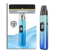 Batteria Argus G3 Kit VOO-'POO 1500 mAh (Blu Aurora) 30 W 3 ML Cartuccia Argus Top Fill V2 0,4Ω/0,7Ω iCOSM 2.0 MTL/RDL Sigaretta Elettronica Originale - No Nicotine