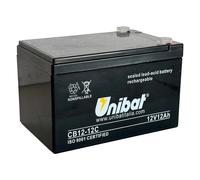 BATTERIA AUSILIARIA UNIBAT CB1212CU 12Ah 12V AGM SLA 152x99x100 mm PER AUTO