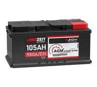 Batteria Auto 105Ah 12V 980A/EN AGM START e STOP Batteria VRLA