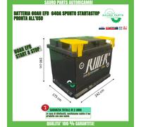 BATTERIA AUTO 60AH EFB START E STOP 640A 12V = BOSCH POSITIVO DX PRONTA ALL'USO