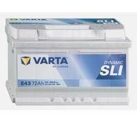 BATTERIA AUTO 72AH E43 VARTA BLUE DYNAMIC 680A di spunto 12V. RIBASSATA