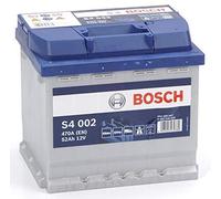 BATTERIA AUTO AVVIAMENTO BOSCH 52 AH 470A 12V S4002 POSITIVO DX SENZA START/STOP