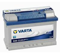 BATTERIA AUTO AVVIAMENTO VARTA E43 12V 72Ah AMPERE BASSA 680A SPUNTO