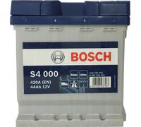 BATTERIA AUTO CUBETTO BOSCH S4000 44 AH AMPERE 420 EN 12 V S4 000 0092S40001