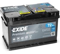Batteria auto Exide EA722 Premium Carbon Boost 12V 72Ah 720A