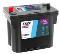 BATTERIA AUTO EXIDE 50Ah 800A 12v FIAT FREEMONT EQUIVALENTE OPTIMA RTC4.2 RED