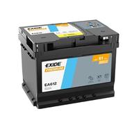 Batteria Auto Exide EA612 12V 61Ah 600A CCA Flooded - Premium L2 BASSA