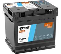 Batteria Auto Exide EL550 EFB 55Ah 550A 207 x 175 x 190 mm 2026