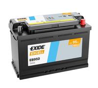 EXIDE EXCELL EB1000 BATTERIA AUTO PER AVVIAMENTO 100Ah 720A 12V POLO DESTRO