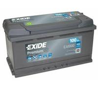 BATTERIA PER AUTO 12V 100 AH POSITIVO A DX 900A SPUNTO EXIDE BMW MERCEDES EA100