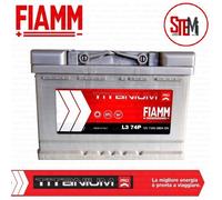 BATTERIA AUTO FIAMM 74Ah 680A POSITIVO A DESTRA (+ DX) COD. L3 74 - 7903776