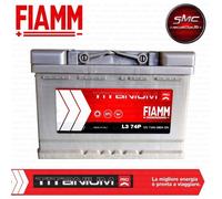 BATTERIA AUTO FIAMM 74Ah 680A POSITIVO A DESTRA (+ DX) COD. L3 74 - 7903776