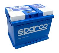 Batteria Auto Sparco KK65 65AH 550A DX L2 242x175x190 mm DIN 55559 Avviamento