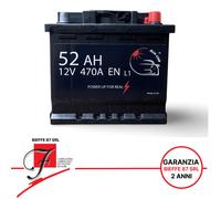 BATTERIA AUTO SUNCAR 12V 52AH 470A L1 POLO POSITIVO DESTRA DX STANDARD (50AH)