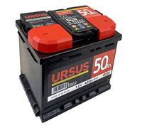Batteria auto Ursus 50 Ah Dx 12V pronta all’uso con maniglia 20.5x17.5x19 cm
