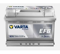 BATTERIA AUTO VARTA- Dynamic EFB N70 - 70 AH 760 A / SPEDIZIONE GRATIS