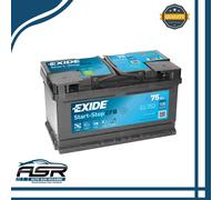 BATTERIA AVVIAMENTO AUTO EXIDE EFB START & STOP 75AH 730A SCARICA LENTA EL752