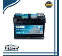 BATTERIA AVVIAMENTO AUTO START &STOP 70 AH EFB 760A EXIDE 12V EL700