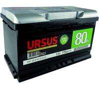 Batteria avviamento auto ursus start & stop 80 ah -