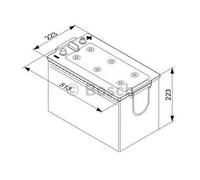 Batteria Avviamento Bosch 0092T50770 T5 per Daf Iveco Leyland Man Mercedes Benz
