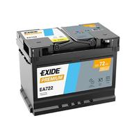 Batteria Avviamento EXIDE EA722 PREMIUM CARBON BOOST 72AH 720A 12V BASSA