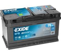 BATTERIA EXIDE EL752 ECM-EFB 75 AH per FORD VW RENAULT OPEL LANCIA TOYOTA NISSAN