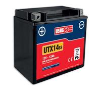 Batteria avviamento moto moto Usag X14-BS 12V 12Ah