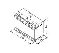 Batteria avviamento per ALFA ROMEO AUDI BMW CADILLAC CASE IH CHEVROLET CLAAS DOD