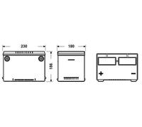 Batteria avviamento TUDOR codice TB608 60 AH 640A