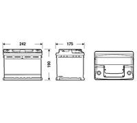 Batteria avviamento TUDOR codice TC550 55 AH 460A