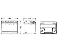 Batteria avviamento TUDOR codice TC550 55 AH 460A